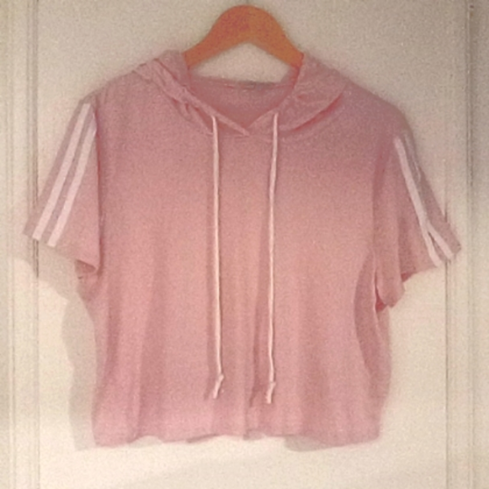 4/$13 Adorable pink hoodie top